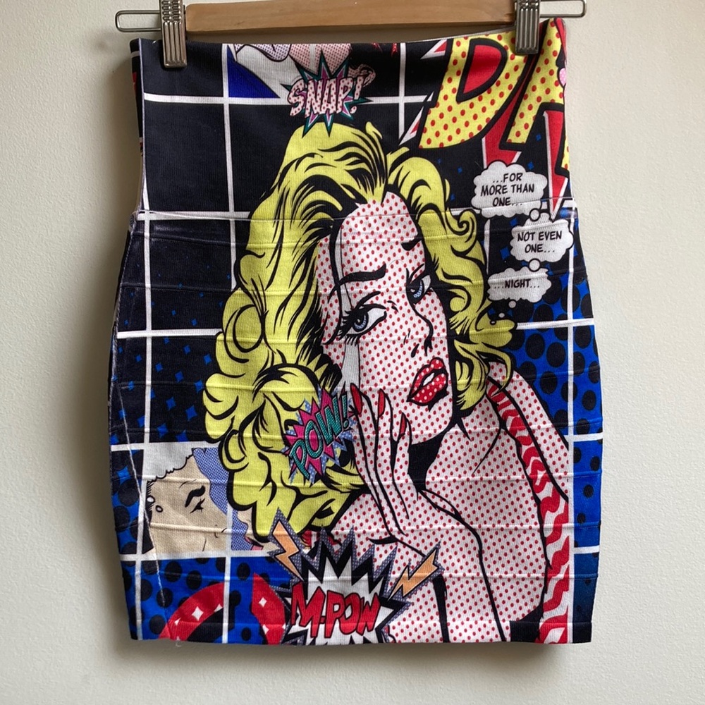 ⚡️Roy Lichtenstein Art Print Mini Skirt⚡️